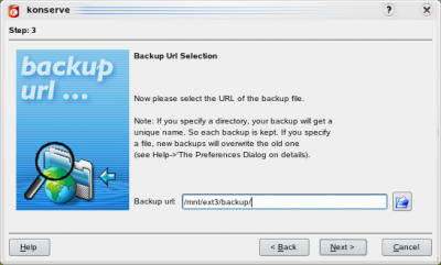 Backup com o Konserve